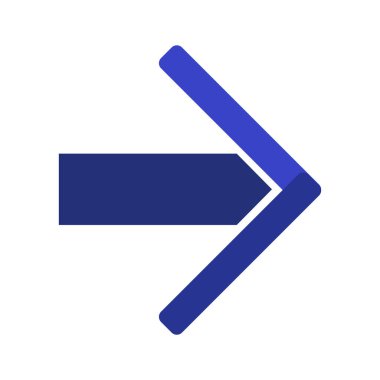 Yön vektör düz simgesi