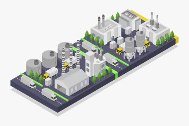 izometrik şehir ve altyapı