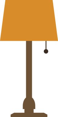 Masa lambası, illüstrasyon, beyaz arkaplan üzerindeki vektör.