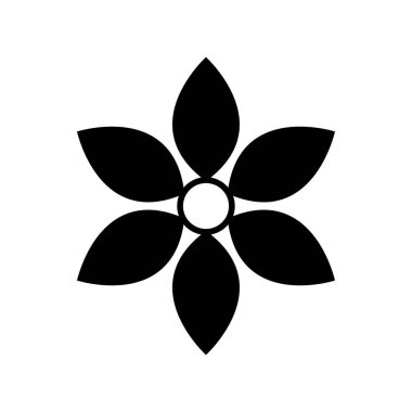 çiçek simgesi vektör illüstrasyonu