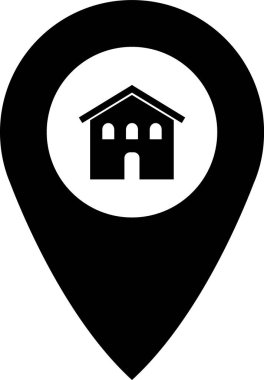 konum haritası işaretleyici. Basit resimleme