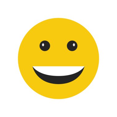 Sarı gülen yüz simgesi simgesi