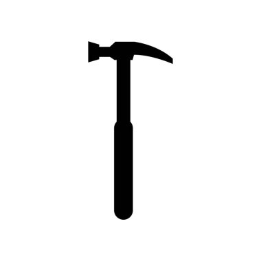 Beyaz arkaplanda izole edilmiş balta simgesi vektörü