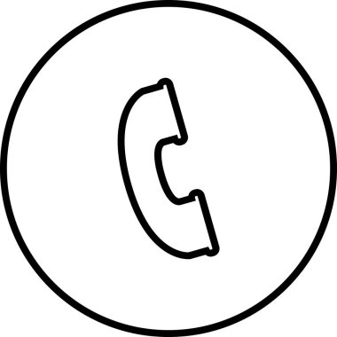 telefon simgesi, vektör illüstrasyonu