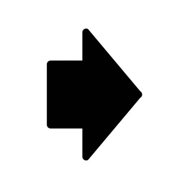 ok sembolü düz simge