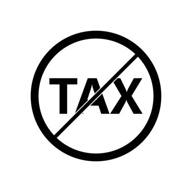 Vergi simgesi vektör illüstrasyonu