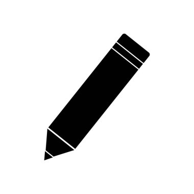 kalem glyph düz vektör simgesi