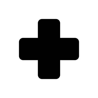 Tıbbi çapraz simge vektör çizimi