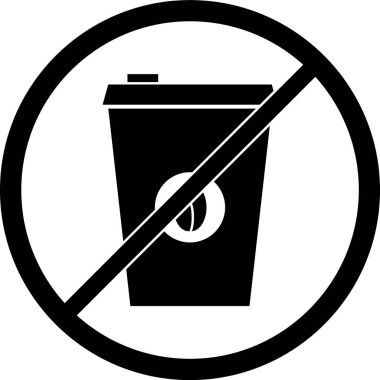 içecek simgesi, vektör illüstrasyonu