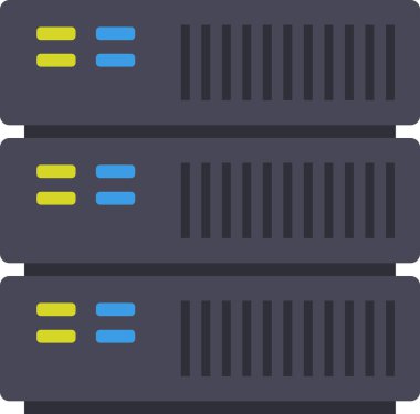 veri depolama sunucu vektör simgesi