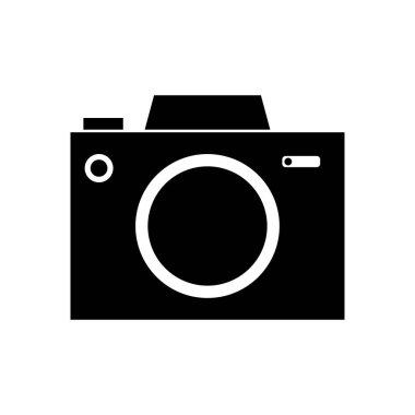 Kamera simgesi, düz tasarım