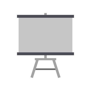 bir beyaz tahtanın düz simgesi