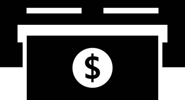 çanta para çanta simgesi katı stil