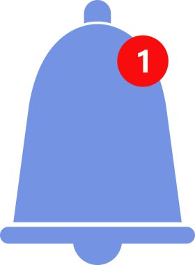 Zil. Web simgesi basit illüstrasyon