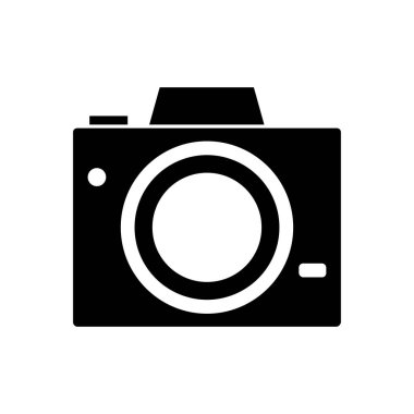 kamera vektör simgesi düz simge