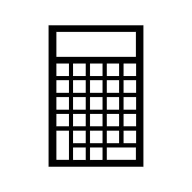 hesap makinesi simgesi, vektör illüstrasyonu