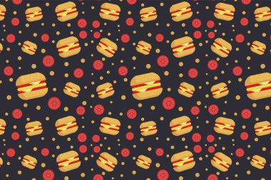 Vektör Dikişsiz desen, grafik illüstrasyon