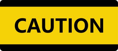 uyarı sarı kare metin etiketi