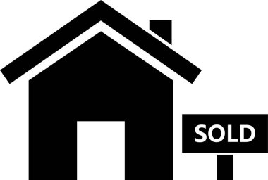 Beyaz arkaplanda ev işareti