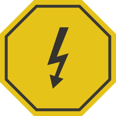 Uyarı işaretinin vektör çizimi