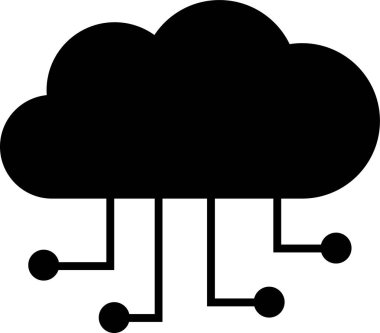 bulut hesaplama vektörü simgesi