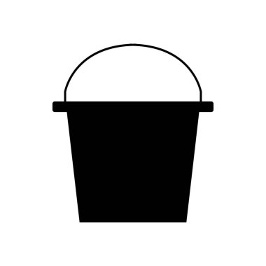 Çöp kutusu simgesi. vektör illüstrasyonu