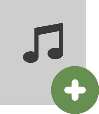 nota simgesi düz biçimli not