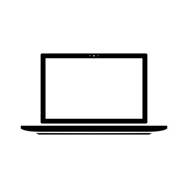 bilgisayar monitörü ikon vektör illüstrasyonu