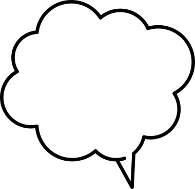 konuşma balonu simgesi, vektör illüstrasyon tasarımı