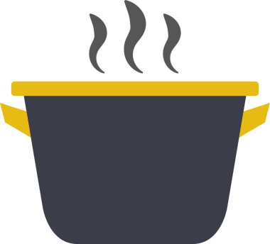 Kova düz vektör simgesi