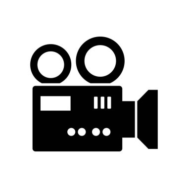 video kamera vektör simgesi gösterimi basit biçimdedir