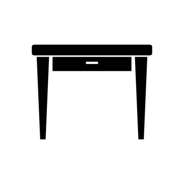 Tablo Glyph Vektör Simgesi Tasarımı