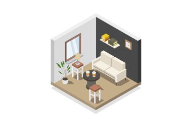 ev ofisinin modern daire resmi