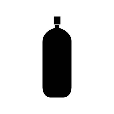 Web ve mobil uygulaması tasarımı, şişe logo kavramı için beyaz arka plan üzerinde izole şişe simge vektör