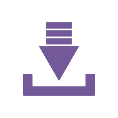 Simge yükle. 10 vektör düz simge