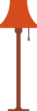 Beyaz arkaplanda vektör lambası