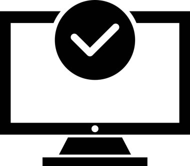 Bilgisayar. Web simgesi basit illüstrasyon