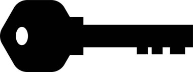 Araba anahtarı simgesi. Web için araba anahtar vektör simgesinin basit illüstrasyonu