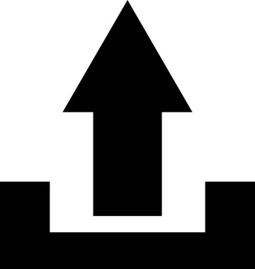 Arkaplanda indirme simgesi izole edildi