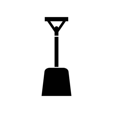 Kürek simge vektör web ve mobil uygulaması tasarımı, kürek logo kavramı için izole üzerinde beyaz arka plan