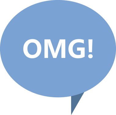 vektör kabarcığı konuşması. Vay canına, vektör illüstrasyonu.