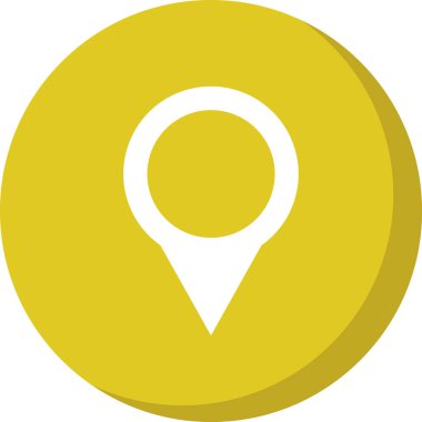 harita işaretleyici düz vektör simgesi