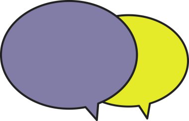 Konuşma balonu. Basit tasarım