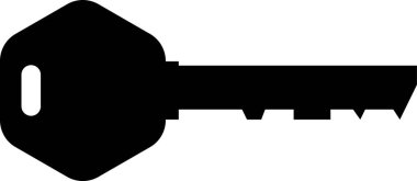 Anahtar simgesi vektör illüstrasyonu