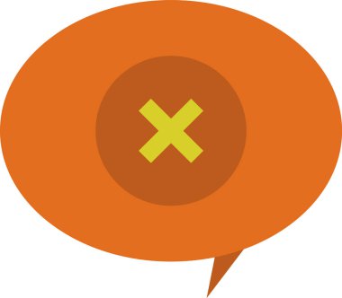 Ünlem işareti. Düz tasarım stili.