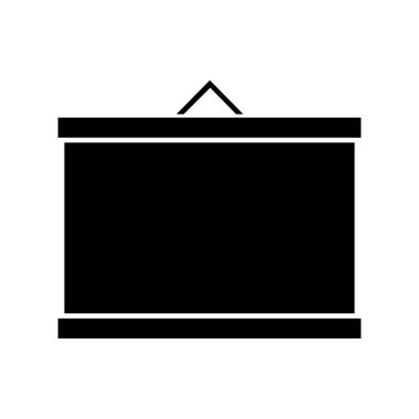 TV simgesi vektör illüstrasyonu