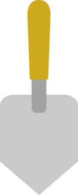 Sarı fırça simgesinin vektör illüstrasyonu