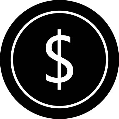 Dolar simgesi, vektör illüstrasyonu