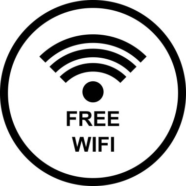 Moda tasarım tarzında kablosuz simge