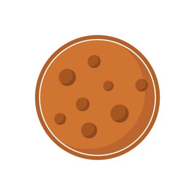 Kurabiye düz simgesi, vektör, illüstrasyon